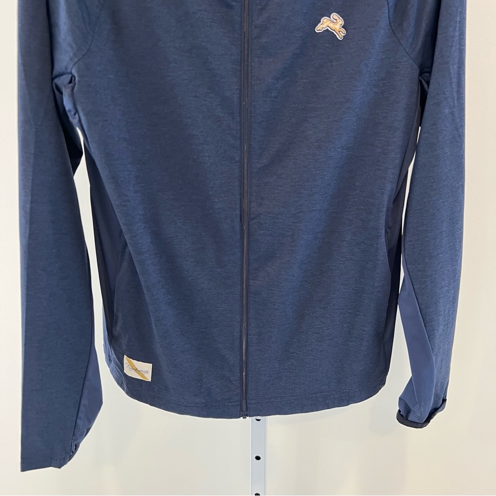 Tracksmith Navy Session Runners Jacket Full Zip Mens Sz Small - Picture 5 of 15